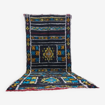 Handmade wool Berber rug 340 X 140 CM