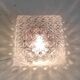 Ceiling light or wall sconce in moulded glass - mid 20th century.