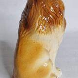 Lion in glazed ceramic, 70s