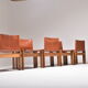 Set de 5 chaises Monk par Afra et Tobia Scarpa 1970