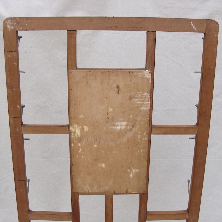 Vintage wooden wall dressing room