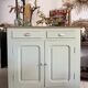 Vintage green almond Parisian buffet