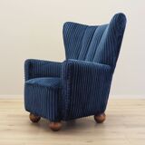 Navy blue armchair, Scandinavian design, production: Denmark