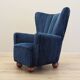 Fauteuil en tissu bleu marine, Danemark