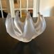 frosted crystal candlestick