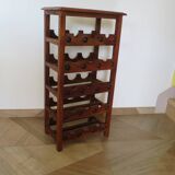 Solid wood wine rack