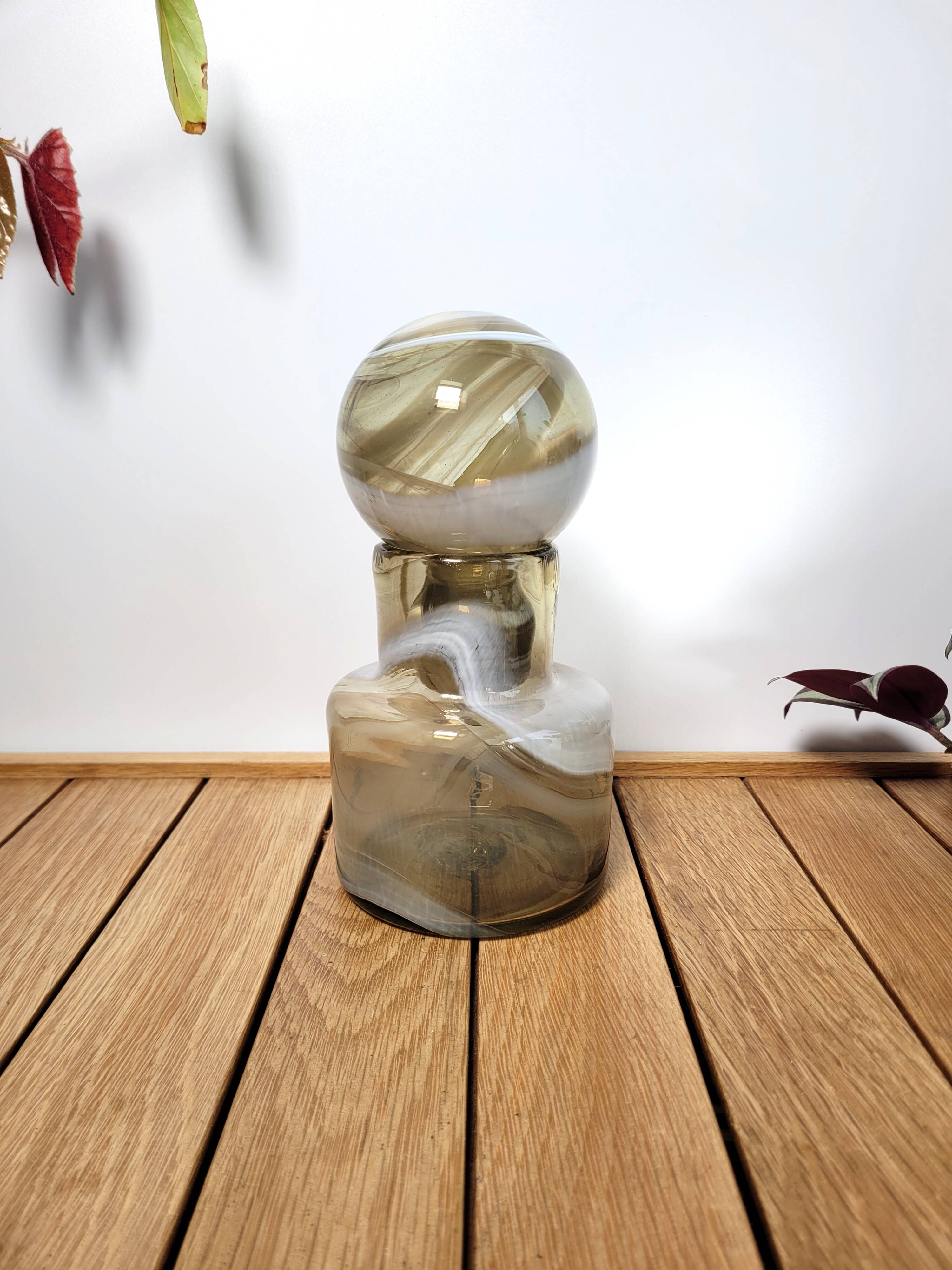 Bocal verre soufflé 1970 Maure Vieil