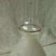 Lightly enameled granite glass carafe late 19th century