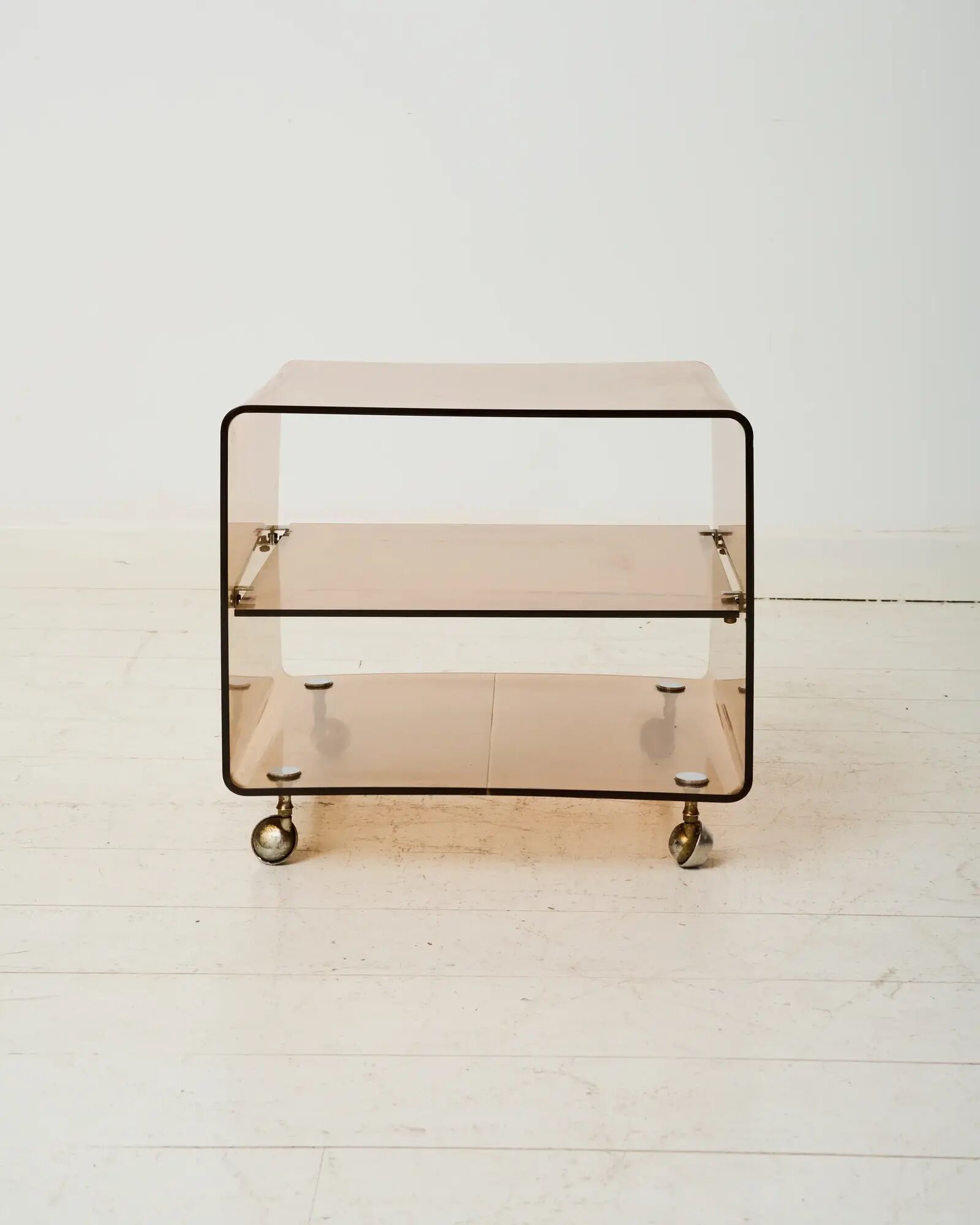 Side table on wheels, Michel Dumas, Roche Bobois, 1970