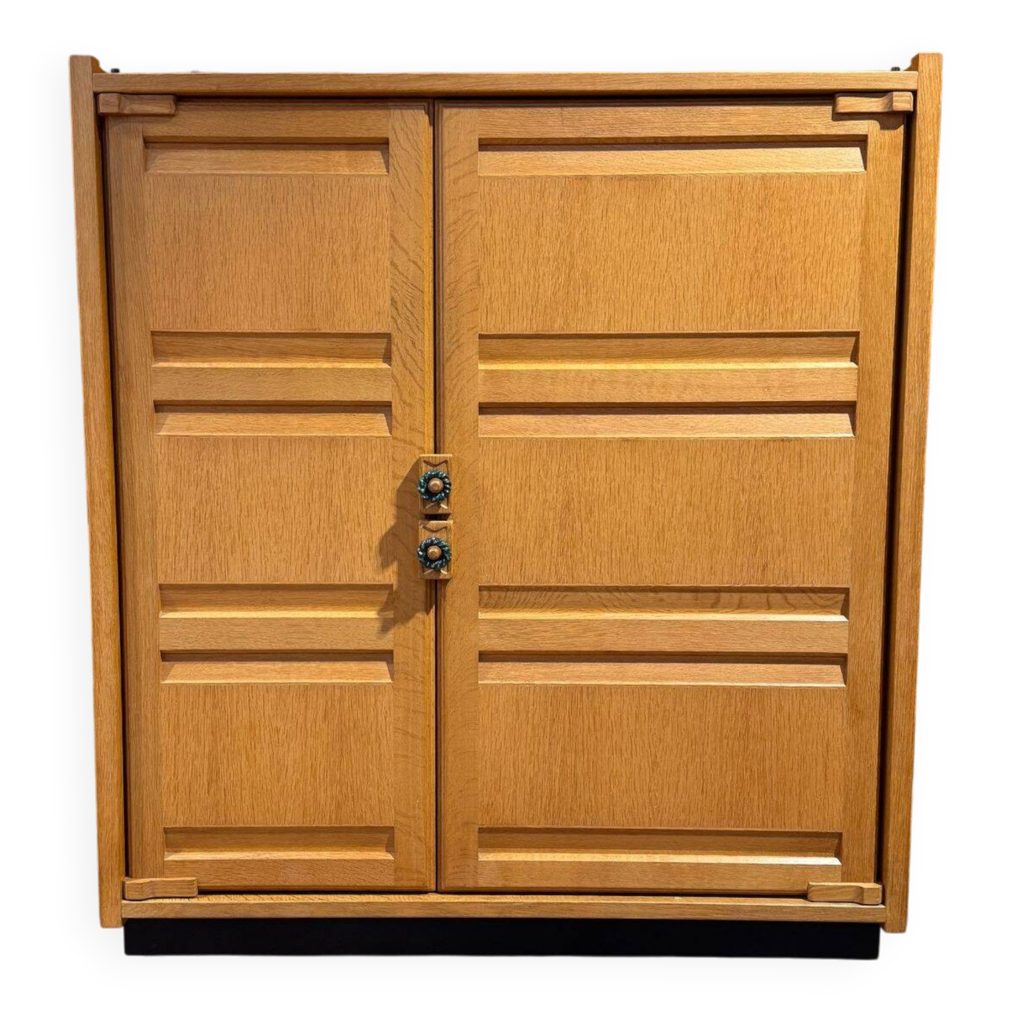 Large solid oak wardrobe - Guillerme & Chambron