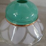 4 Art Deco glass pendant lights