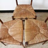 Series of 3 chairs style Gio Ponti