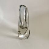 Glas vase by Josef Rozinek for Novy Bor Glassworks, 1960's