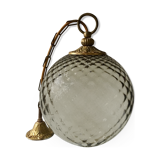 Hanging ball vintage smoked glass