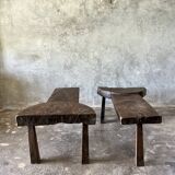 Modular bench or coffee table in 2 parts L:2m W:60 H:46