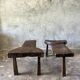 Banc ou table basse modulaire en 2 parties L:2m l:60 H:46