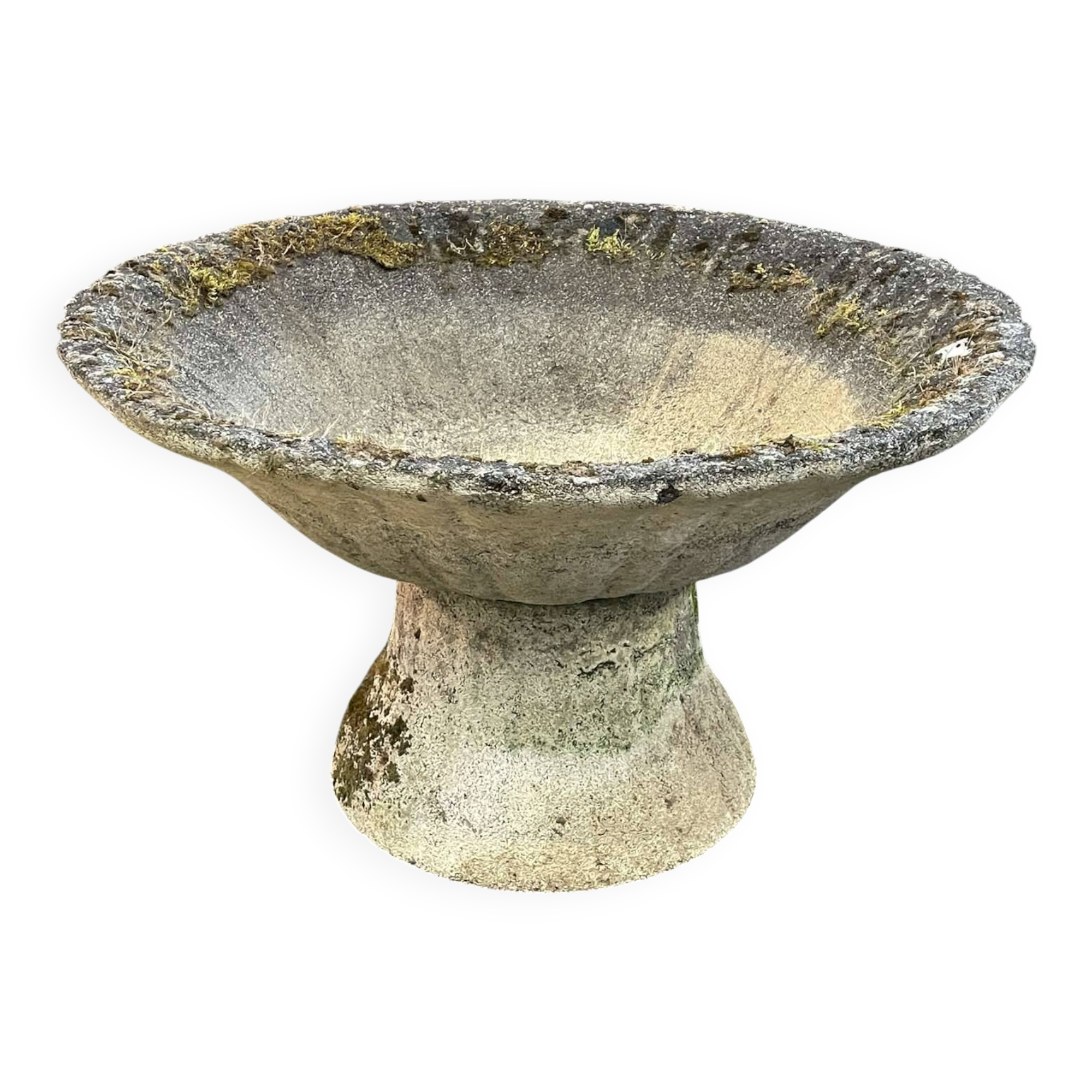 Reconstituted stone planter from the 1970s.