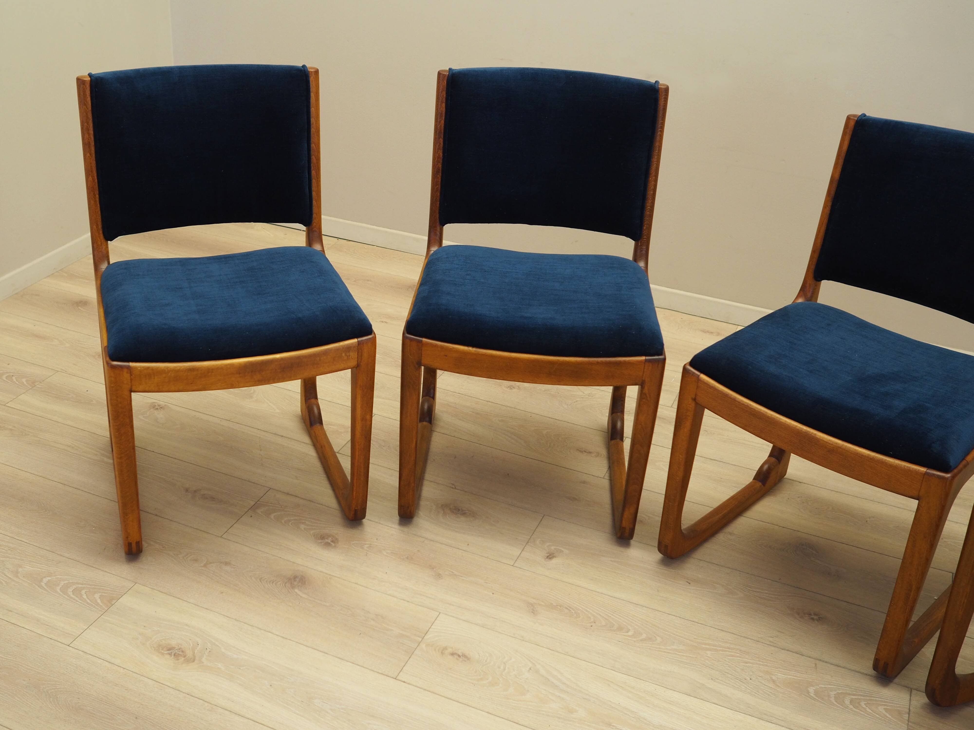Set of four beech chairs, Danish design, 1950s, designer: Holger Jacobsen,