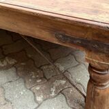 Very large old wooden coffee table
