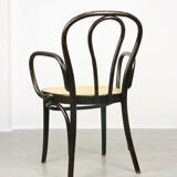 Vintage Bentwood Wide Seat and Arms Bistro Chair