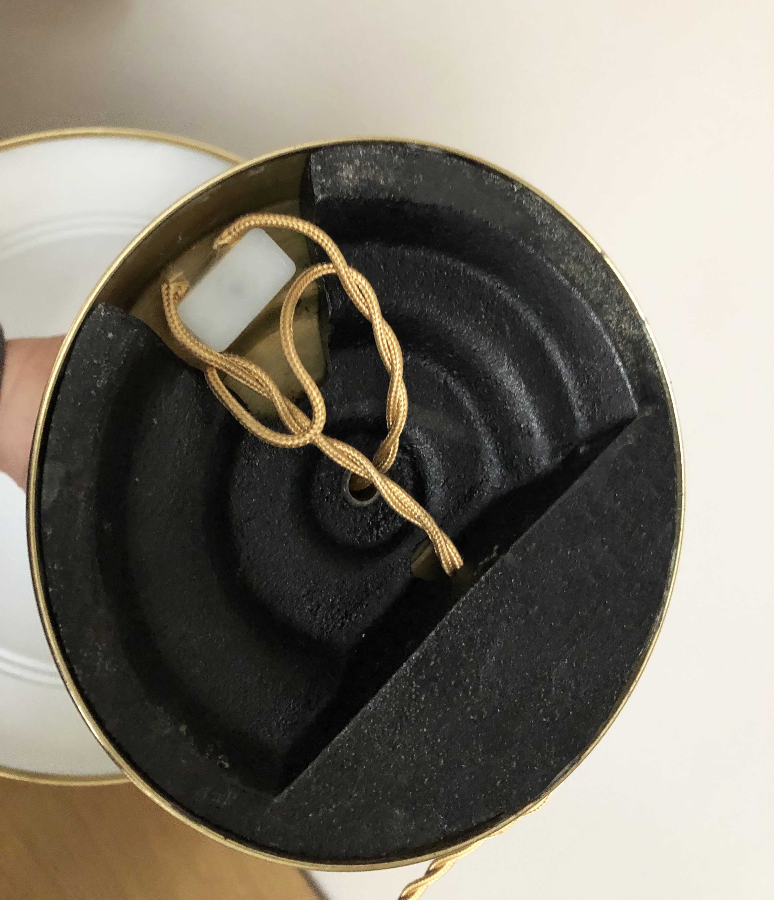 Old brass mushroom lamp 1930