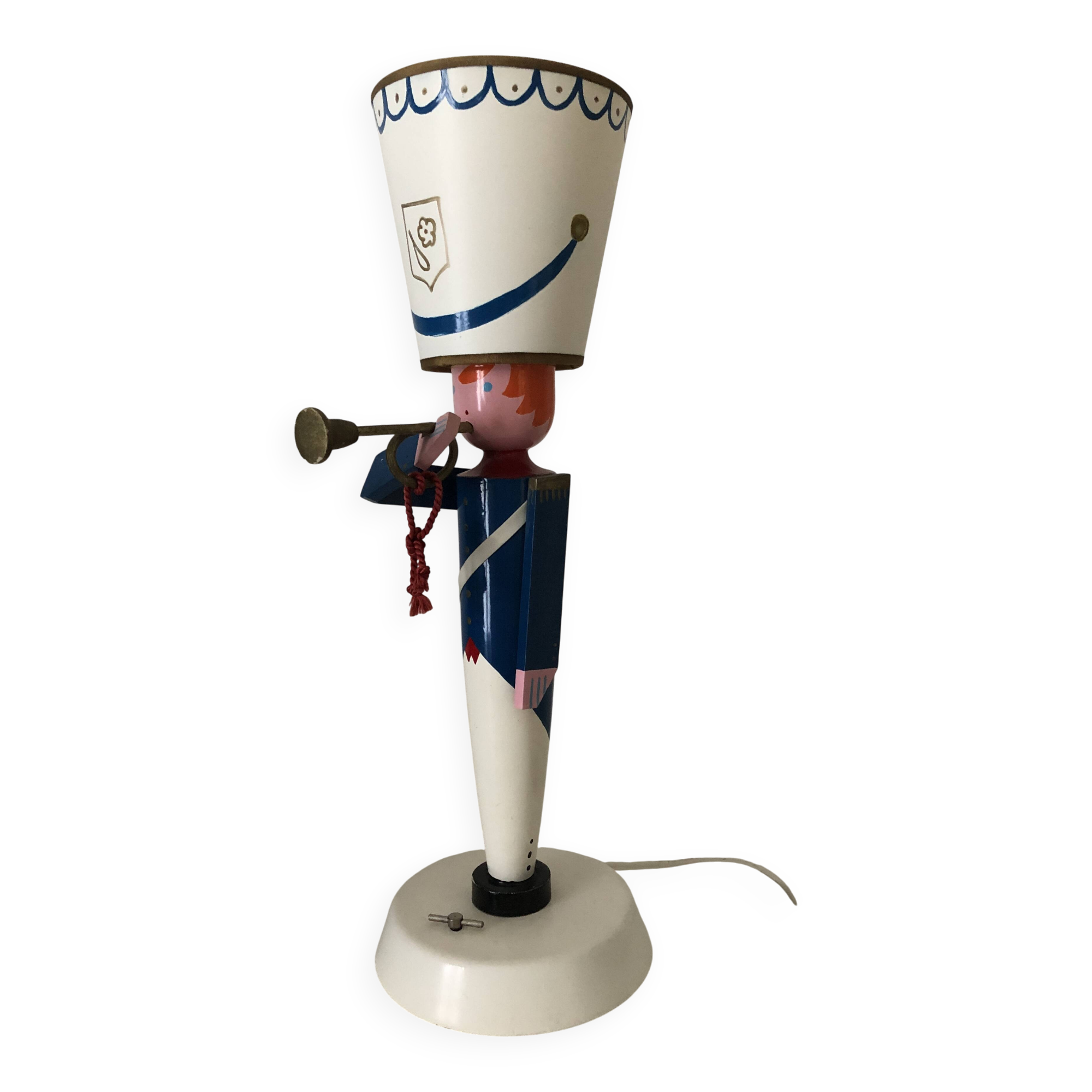 Musical soldier lamp by Suzanne Bonnichon 1960