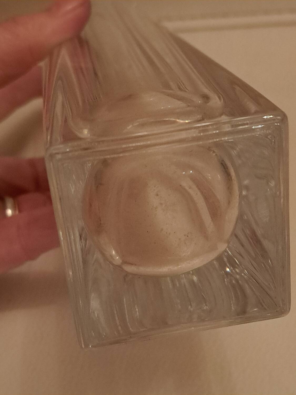 Crystal vase signed Daum France