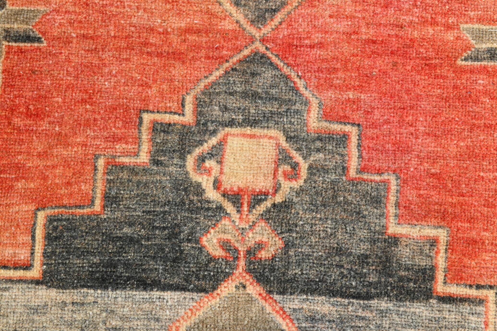 3x12 Turkish Vintage Runner, Boho Hallway Rug, 83x350 Cm