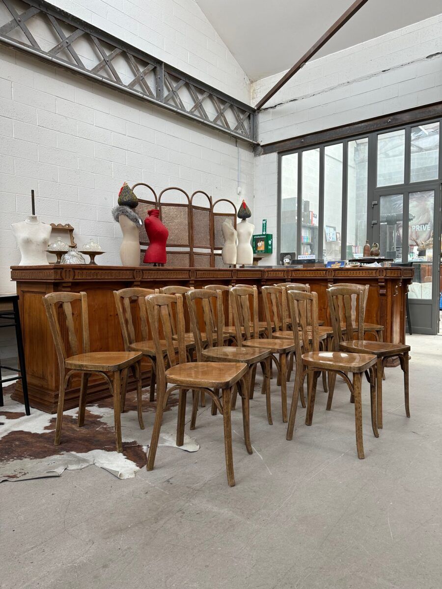 Set of 14 Baumann bistro chairs for "Henri Julien SA"
