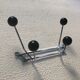 Steel coat rack 4 vintage pads 1960 - 30x18cm