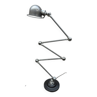 Jielde workshop floor lamp with five arms, graphite patina