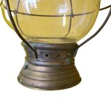 Lanterne de bateau en cuivre pour bougie, vers 1900