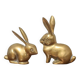 Pair of brass rabbit, rabbit statue, brass animal, rabbit figurine, collection, rabbit, brass rabbit