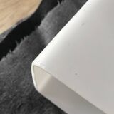 Arlus opaline and vintage steel wall light from the 1950s