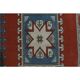 Vintage Turkish Hand-Knotted Wool Cotton Red Runner 110x193