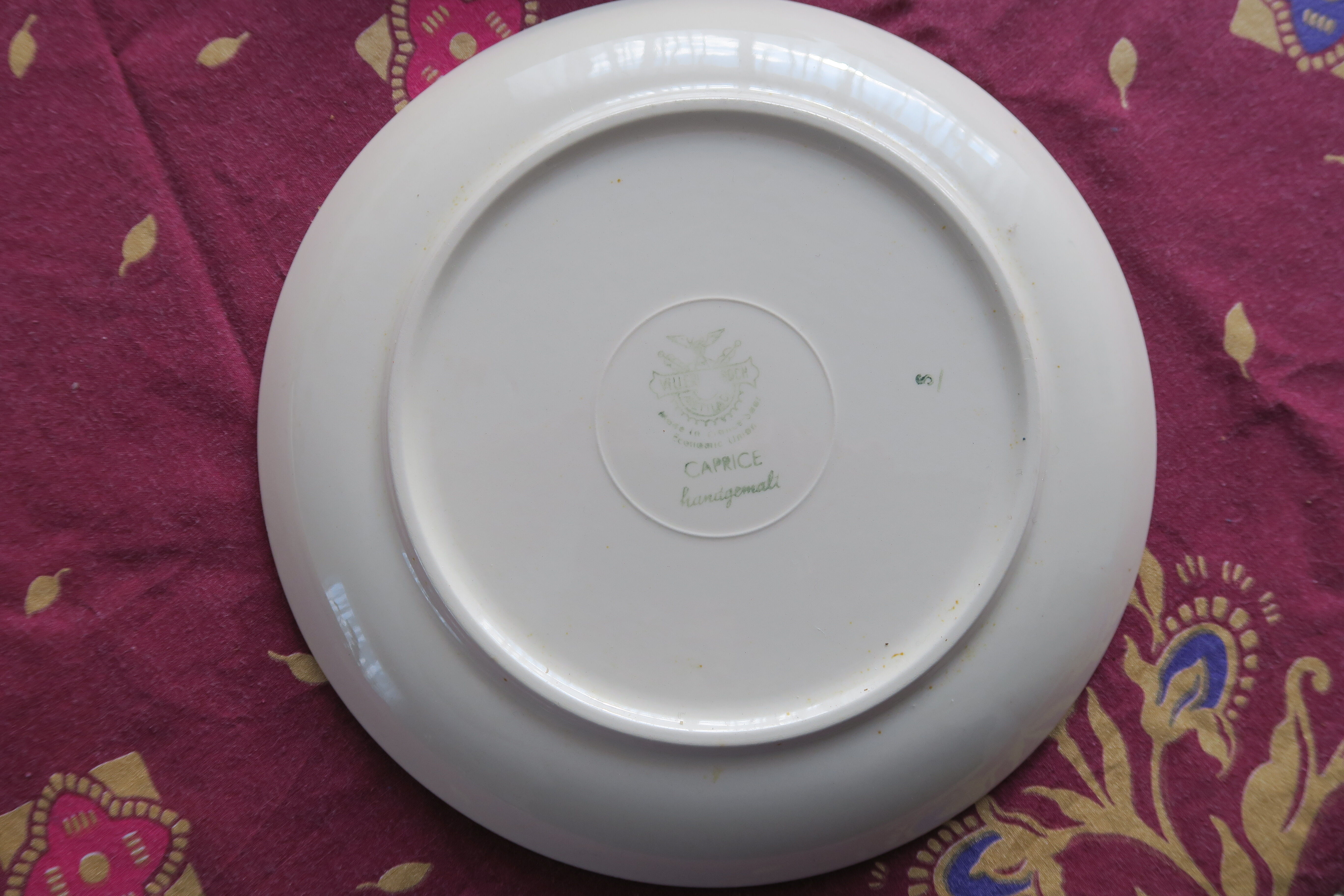 4 Caprice Villeroy Plates - Boch 20.5 cm Vintage