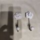 Pair of porcelain hooks