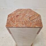 Italian marble pedestal, 1980s