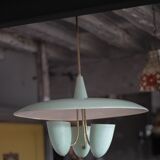 Vintage lacquered metal pendant from the 1950s, Herman Busquet for Hala.