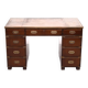 Mahogany Campaign Desk by N. Norton LTD England