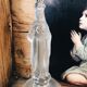 Duo of religious candle holders Val Saint Lambert – Circa 1900