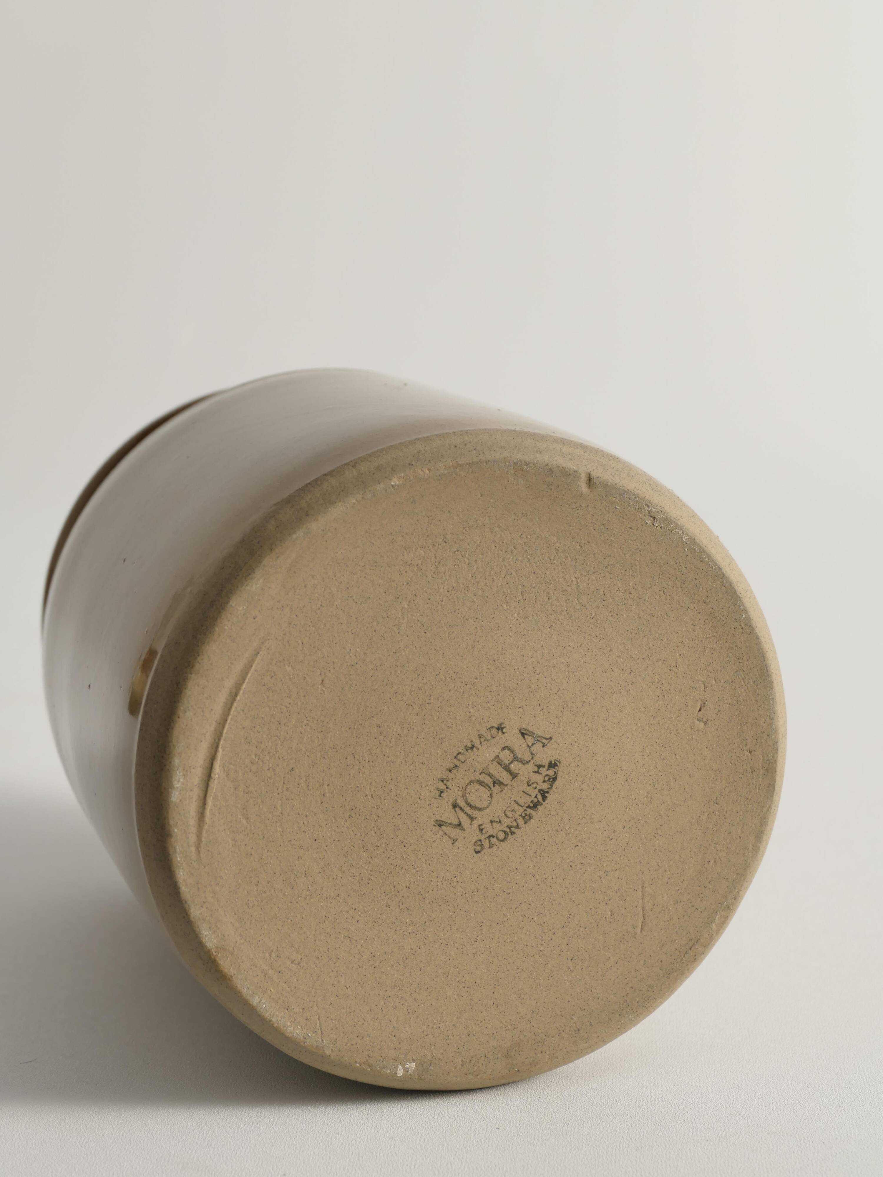 English Farmhouse Stoneware Jar by Moira, England, Late 20th Century