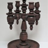 Chandelier solid wood turned stamped