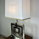 Lampe style Art déco en aluminium chromé et altuglas, années 2000