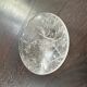 Natural rock crystal plate, anonymous, circa 1970.