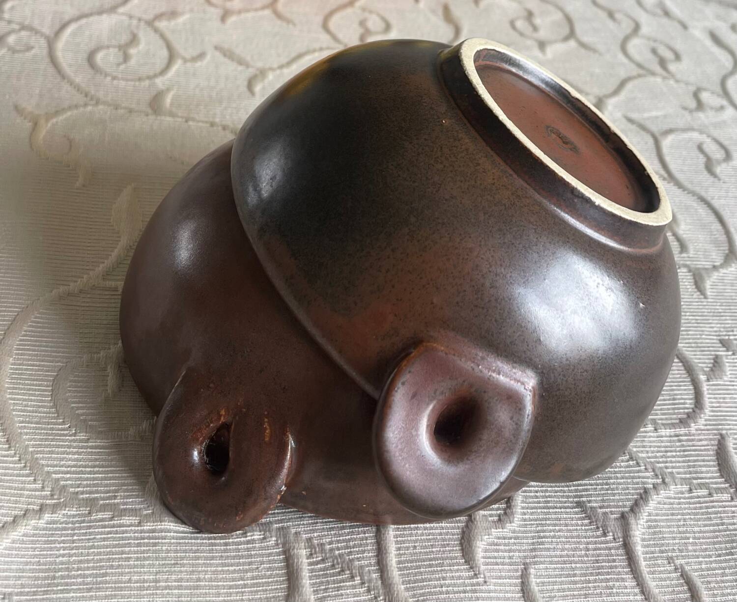 Duo of artisanal stoneware bowls