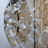 Lot of 11 crystal wine glasses