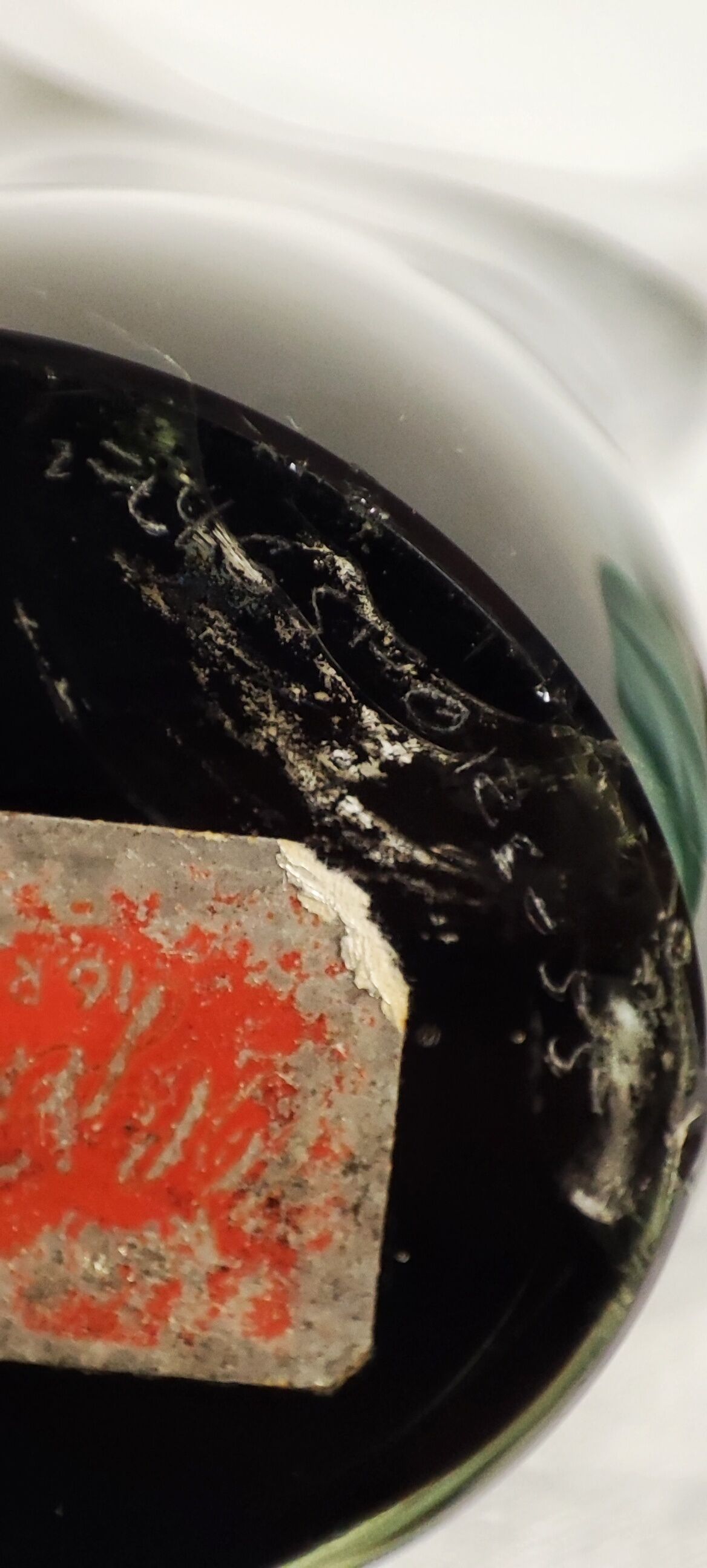 Paul Kedelv glass vase for Flygsfors. Sweden, 1950s.