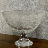 Large Baccarat crystal centerpiece on pedestal