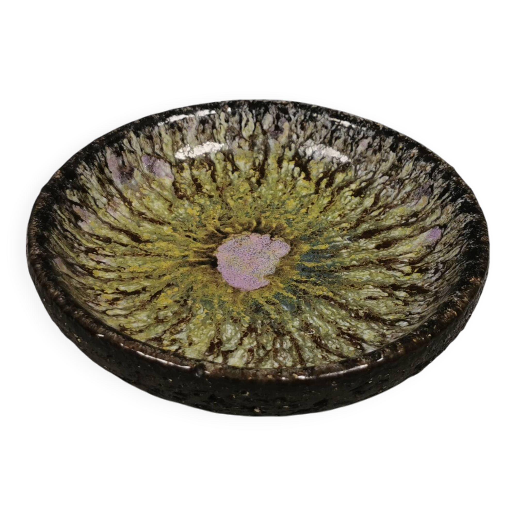 Small ceramic ashtray from Danish Bangholm 1970s